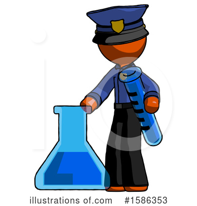 Royalty-Free (RF) Orange Design Mascot Clipart Illustration by Leo Blanchette - Stock Sample #1586353
