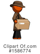 Orange Design Mascot Clipart #1586774 by Leo Blanchette