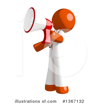 Orange Doctor Clipart #1367132 by Leo Blanchette