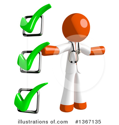 Orange Doctor Clipart #1367135 by Leo Blanchette