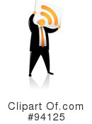 Orange Faceless Businessman Clipart #94125 by Qiun