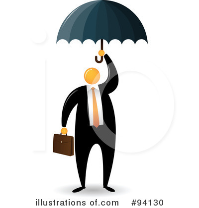 Orange Faceless Businessman Clipart #94130 by Qiun