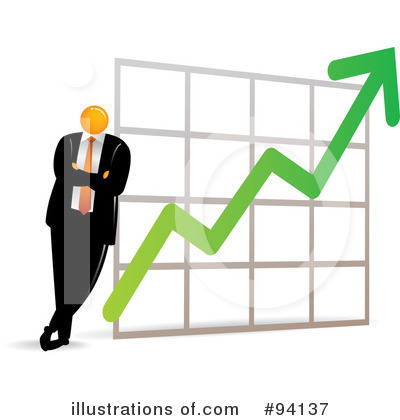 Royalty-Free (RF) Orange Faceless Businessman Clipart Illustration by Qiun - Stock Sample #94137