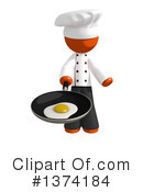 Orange Man Chef Clipart #1374184 by Leo Blanchette
