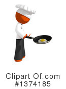Orange Man Chef Clipart #1374185 by Leo Blanchette