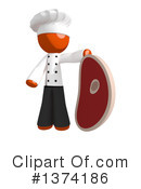 Orange Man Chef Clipart #1374186 by Leo Blanchette