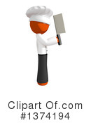 Orange Man Chef Clipart #1374194 by Leo Blanchette