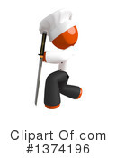 Orange Man Chef Clipart #1374196 by Leo Blanchette