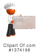 Orange Man Chef Clipart #1374198 by Leo Blanchette