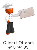 Orange Man Chef Clipart #1374199 by Leo Blanchette