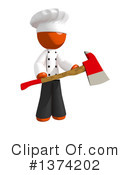 Orange Man Chef Clipart #1374202 by Leo Blanchette