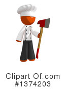 Orange Man Chef Clipart #1374203 by Leo Blanchette