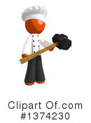 Orange Man Chef Clipart #1374230 by Leo Blanchette