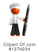 Orange Man Chef Clipart #1374234 by Leo Blanchette