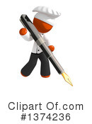 Orange Man Chef Clipart #1374236 by Leo Blanchette
