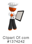 Orange Man Chef Clipart #1374242 by Leo Blanchette