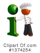 Orange Man Chef Clipart #1374254 by Leo Blanchette