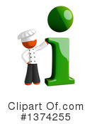 Orange Man Chef Clipart #1374255 by Leo Blanchette