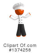 Orange Man Chef Clipart #1374258 by Leo Blanchette