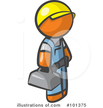 Royalty-Free (RF) Orange Man Clipart Illustration by Leo Blanchette - Stock Sample #101375