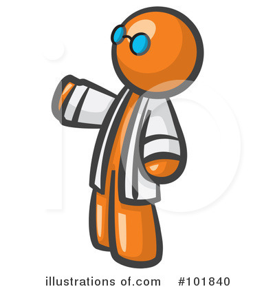 Royalty-Free (RF) Orange Man Clipart Illustration by Leo Blanchette - Stock Sample #101840