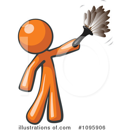 Royalty-Free (RF) Orange Man Clipart Illustration by Leo Blanchette - Stock Sample #1095906