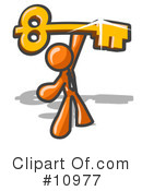 Orange Man Clipart #10977 by Leo Blanchette