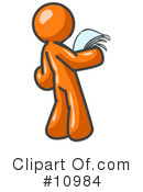 Orange Man Clipart #10984 by Leo Blanchette