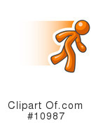 Orange Man Clipart #10987 by Leo Blanchette