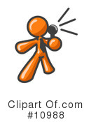 Orange Man Clipart #10988 by Leo Blanchette
