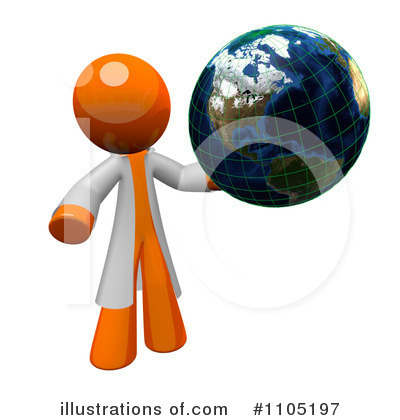 Royalty-Free (RF) Orange Man Clipart Illustration by Leo Blanchette - Stock Sample #1105197