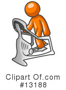 Orange Man Clipart #13188 by Leo Blanchette