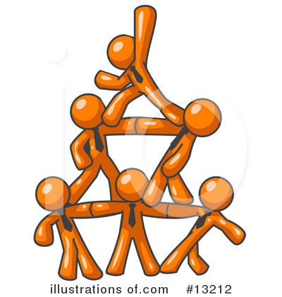Royalty-Free (RF) Orange Man Clipart Illustration by Leo Blanchette - Stock Sample #13212