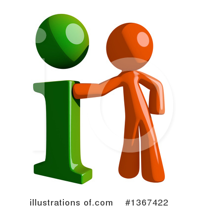 Royalty-Free (RF) Orange Man Clipart Illustration by Leo Blanchette - Stock Sample #1367422