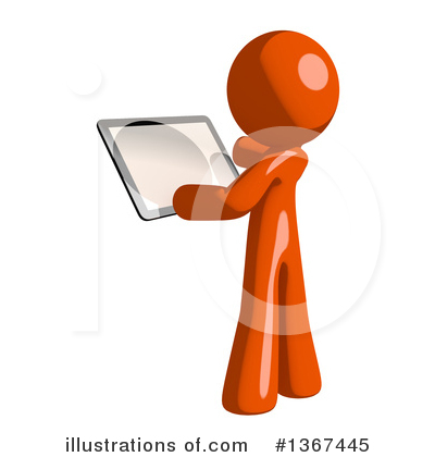 Royalty-Free (RF) Orange Man Clipart Illustration by Leo Blanchette - Stock Sample #1367445