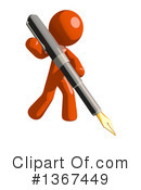 Orange Man Clipart #1367449 by Leo Blanchette
