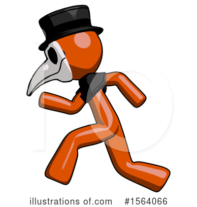 Royalty-Free (RF) Orange Man Clipart Illustration by Leo Blanchette - Stock Sample #1564066