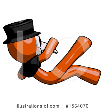 Royalty-Free (RF) Orange Man Clipart Illustration by Leo Blanchette - Stock Sample #1564076