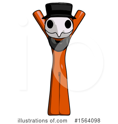 Royalty-Free (RF) Orange Man Clipart Illustration by Leo Blanchette - Stock Sample #1564098