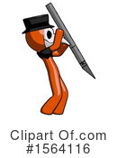 Orange Man Clipart #1564116 by Leo Blanchette