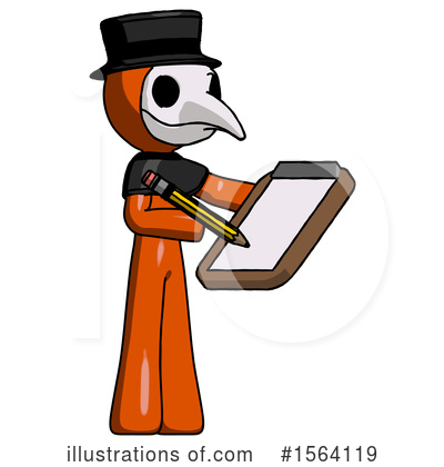Royalty-Free (RF) Orange Man Clipart Illustration by Leo Blanchette - Stock Sample #1564119