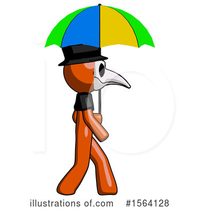Royalty-Free (RF) Orange Man Clipart Illustration by Leo Blanchette - Stock Sample #1564128