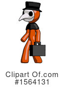 Orange Man Clipart #1564131 by Leo Blanchette
