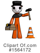 Orange Man Clipart #1564172 by Leo Blanchette
