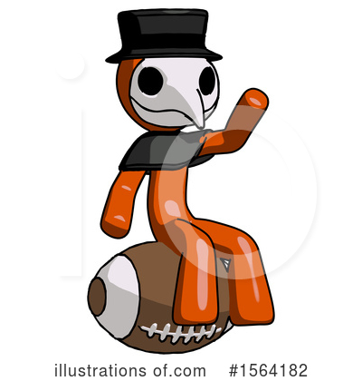 Royalty-Free (RF) Orange Man Clipart Illustration by Leo Blanchette - Stock Sample #1564182
