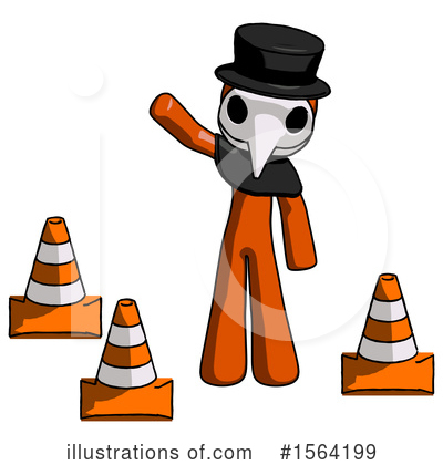 Royalty-Free (RF) Orange Man Clipart Illustration by Leo Blanchette - Stock Sample #1564199