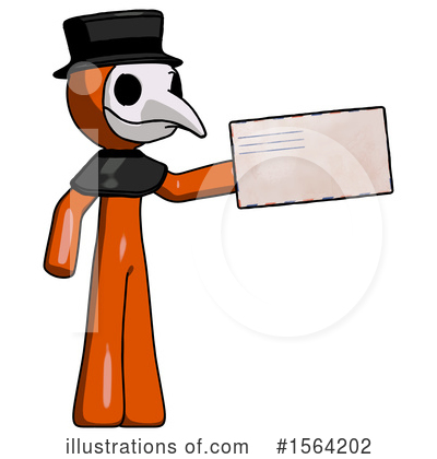Royalty-Free (RF) Orange Man Clipart Illustration by Leo Blanchette - Stock Sample #1564202