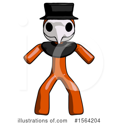 Royalty-Free (RF) Orange Man Clipart Illustration by Leo Blanchette - Stock Sample #1564204