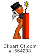 Orange Man Clipart #1564208 by Leo Blanchette