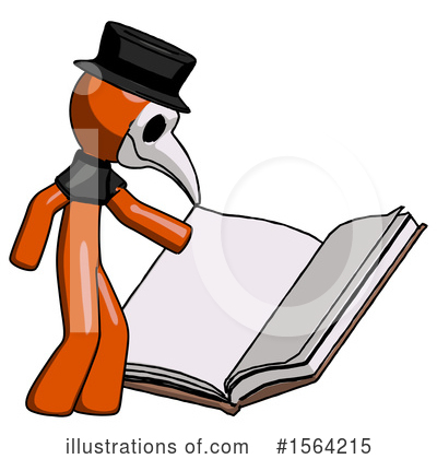 Royalty-Free (RF) Orange Man Clipart Illustration by Leo Blanchette - Stock Sample #1564215